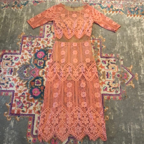 For Love And Lemons Dresses & Skirts - For Love & Lemons Illusions Dress XS Pink